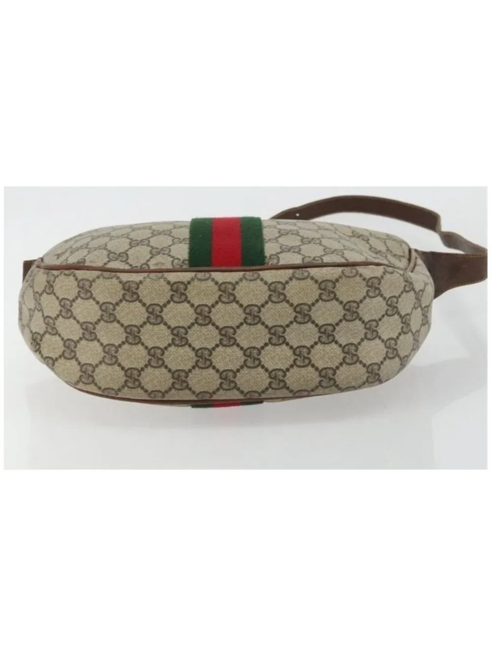 Authentic GUCCI GG Supreme Web Sherry Line Shoulder Bag Beige 10 02 008 - Picture 10 of 16